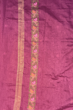 Chanderi Jamdani 3 Piece Suit Set - Magenda