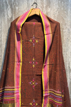 Bhujodi(Kala Cotton)3 piece suit set - Rust Orange