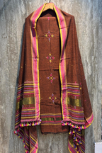 Bhujodi(Kala Cotton)3 piece suit set - Rust Orange