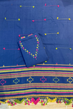 Bhujodi(Kala Cotton)3 piece suit set - Blue