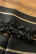 Jayshree Linen Jamdani 2 Pc Set – Black