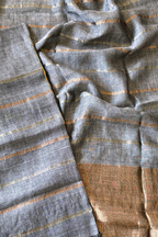 Jayshree Linen Jamdani 2 Pc Set – Grey