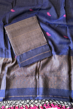 Jayshree Linen Jamdani 2 Pc Set – Blue