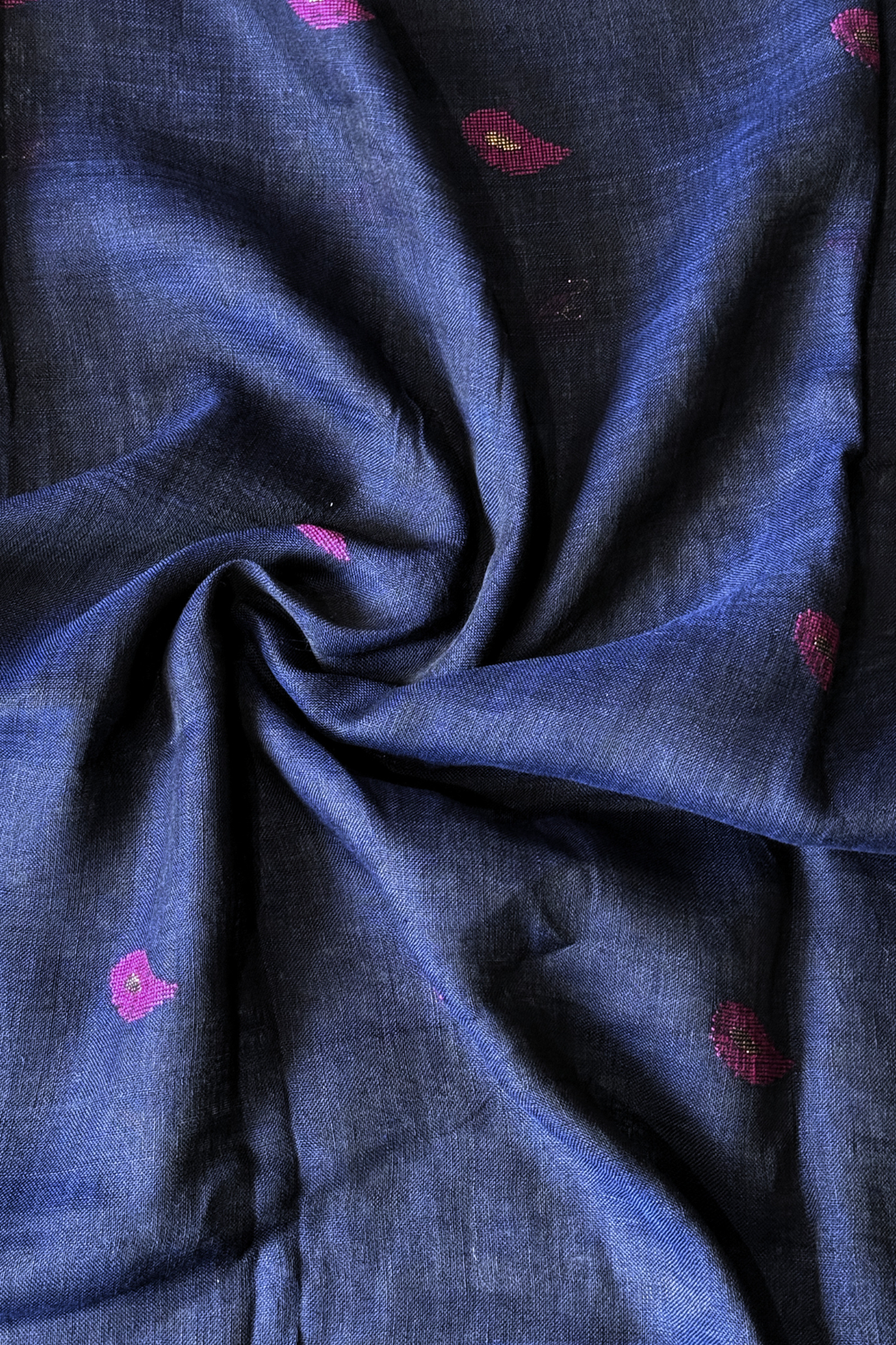 Jayshree Linen Jamdani 2 Pc Set – Blue
