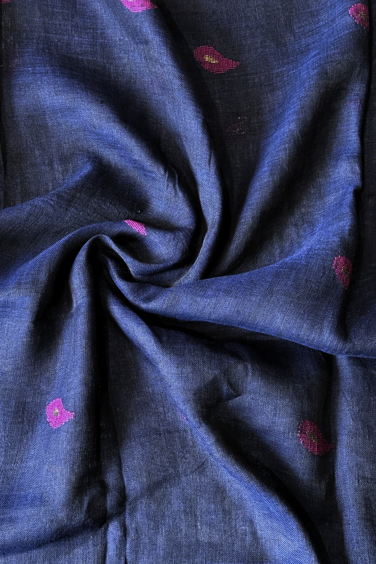 Jayshree Linen Jamdani 2 Pc Set – Blue