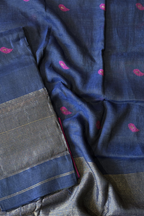 Jayshree Linen Jamdani 2 Pc Set – Blue