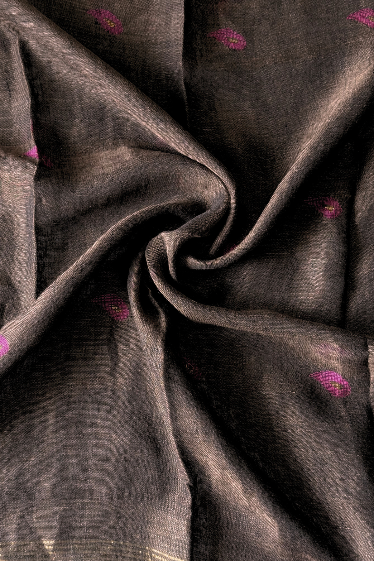 Jayshree Linen Jamdani 2 Pc Set – Brown