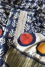 Modal -Batik print with banarasi weaving
