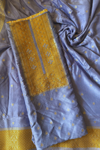 Upada Silk Fabric with banarasi weaving-Pestal Blue