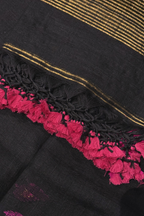 Jayshree Linen Jamdani 2 Pc Set – Black