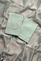 Pure Mul Chanderi With Kadwa Weaving - Light pista green
