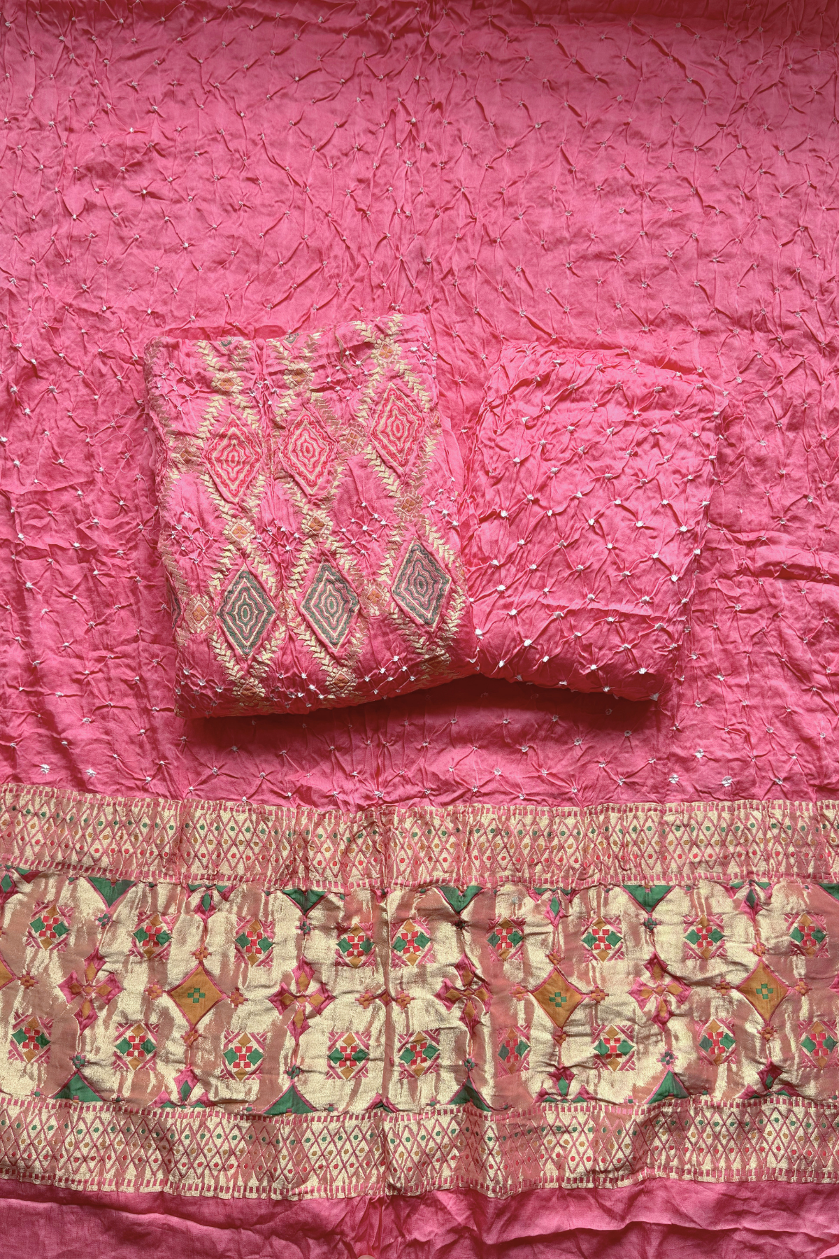 banarasi weaving With bandhej elegence - Light Pink