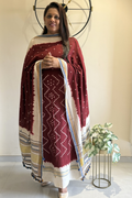 Bhujodi With Bandhej - Maroon