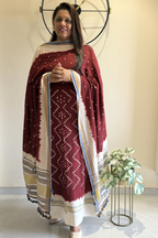 Bhujodi With Bandhej - Maroon