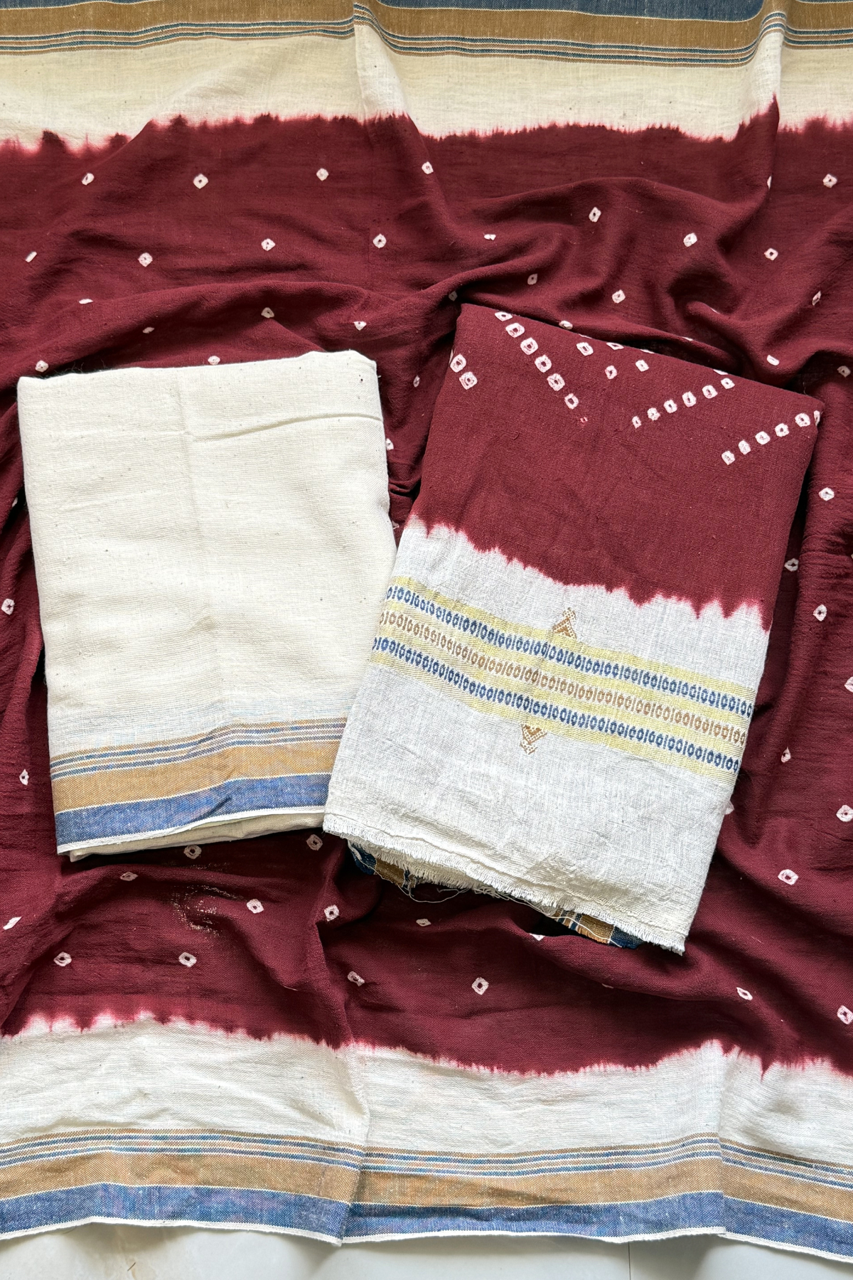 Bhujodi With Bandhej - Maroon