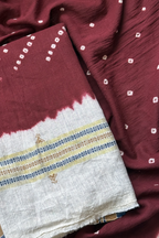 Bhujodi With Bandhej - Maroon