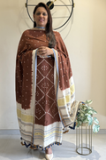 Bhujodi With Bandhej - Brown