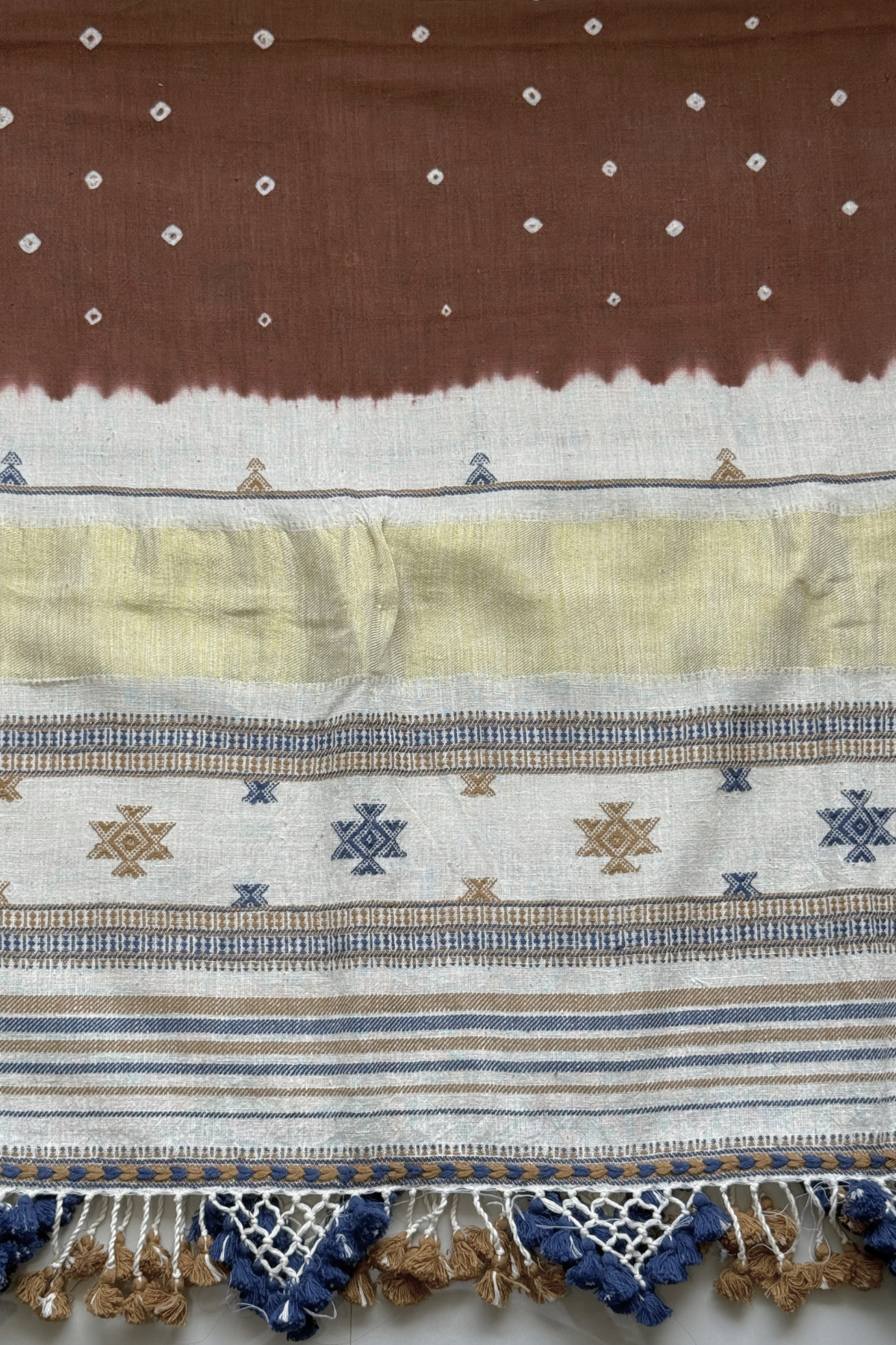 Bhujodi With Bandhej - Brown