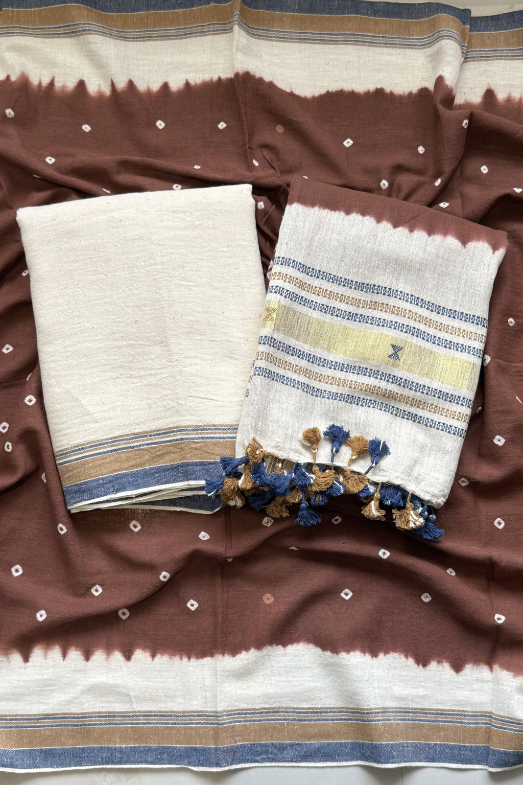 Bhujodi With Bandhej - Brown