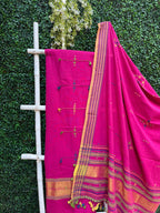 Rani Pink Bhujodi Motif
