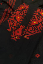 Black maslin jamdani Dress Suit