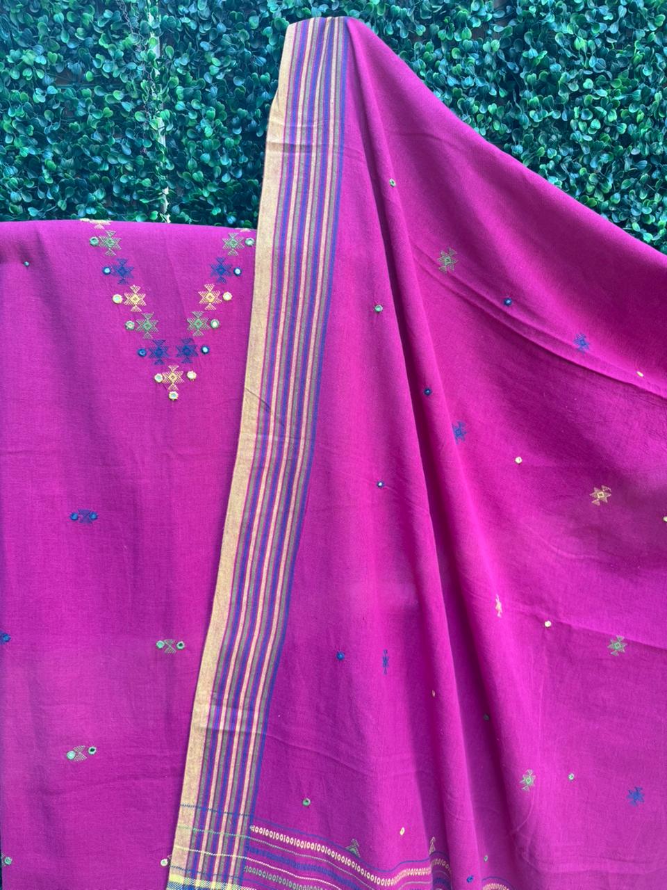 Rani Pink Bhujodi Signature