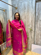 Rani Pink Bhujodi Weave