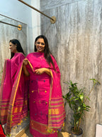 Rani Pink Bhujodi Motif