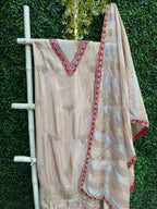 Light Pink Shimmer 3-Pc Kurta Set